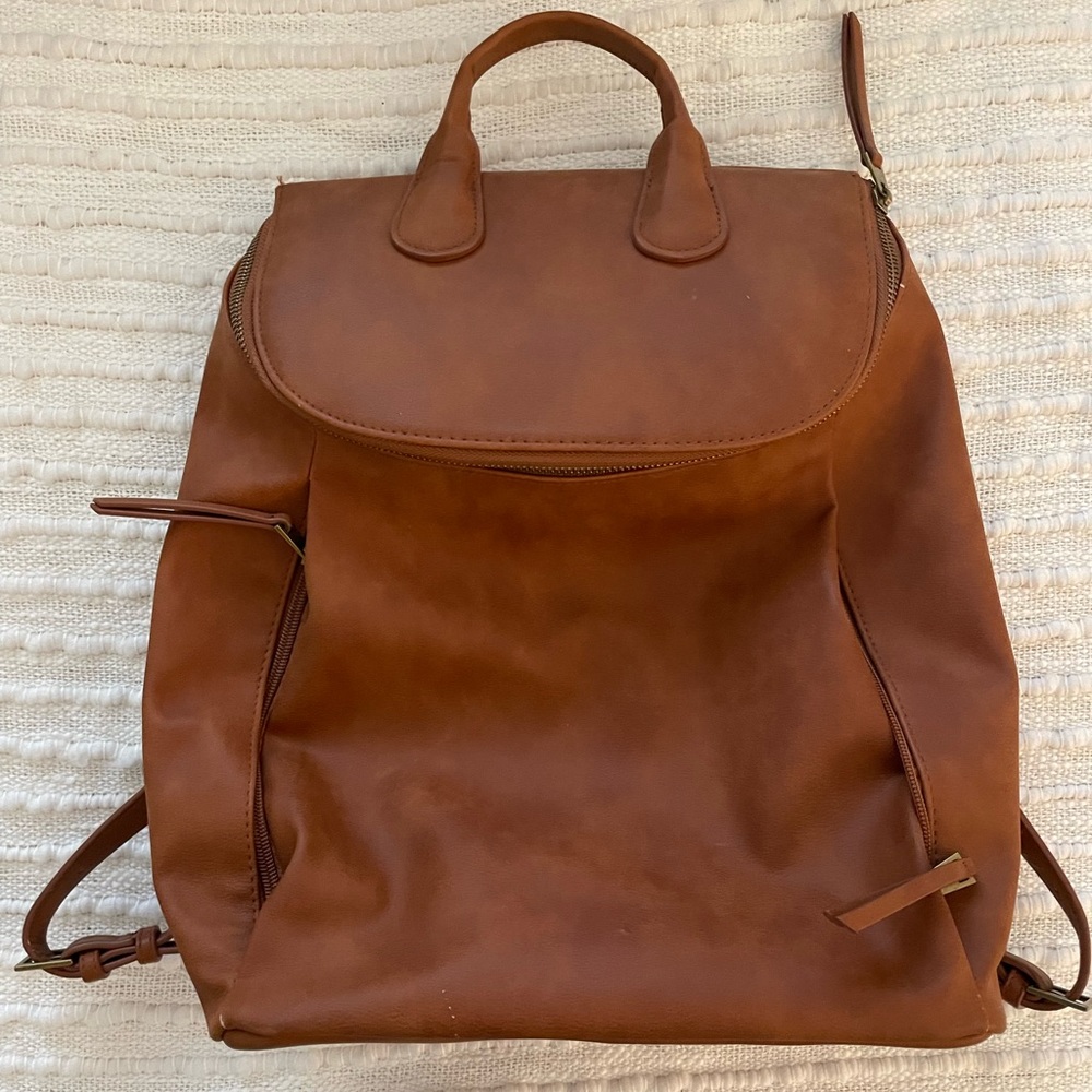 Vegan Leather Backpack